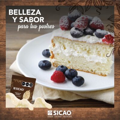 Belleza y sabor para tus postres_Pastel de chocolate blanco Sicao