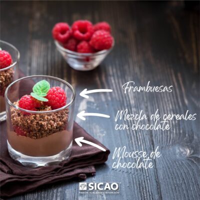Infografia Mousse de chocolate Sicao