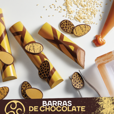 Barras de chocolate con pleca Callebaut