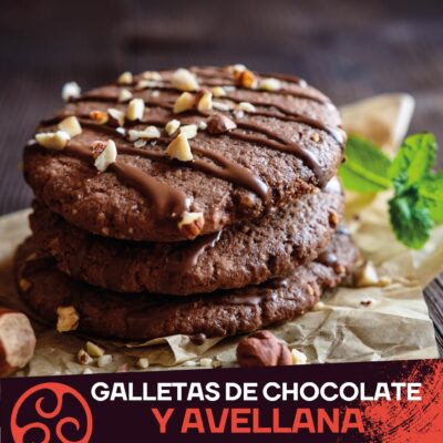 Galletas de chocolate y avellana