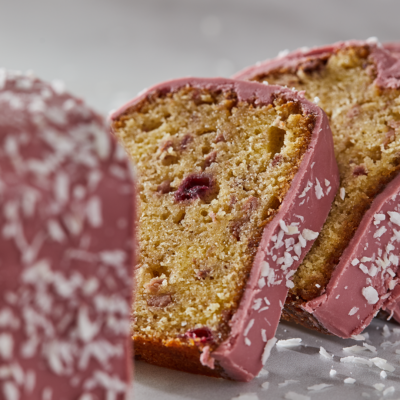 Panque con Callebaut Ruby RB1