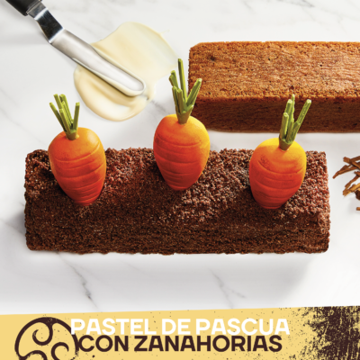 Pastel de pascual con zahanorias Callebaut