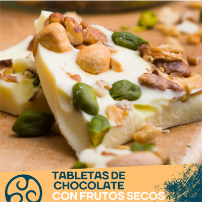 Tabletas de chocolate con frutos secos